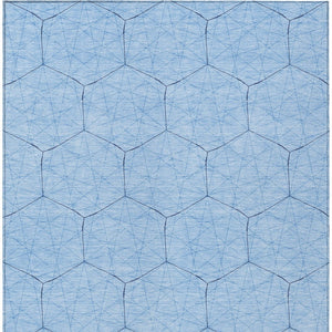 Homeroots 3' Black And Ivory Geometric Washable Area Rug - Perfect For Indoor And Outdoor Spaces, Durable Design 9' X 12' Polyester 596768