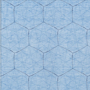 Homeroots 3' Black And Ivory Geometric Washable Area Rug - Perfect For Indoor And Outdoor Spaces, Durable Design 9' X 12' Polyester 596768