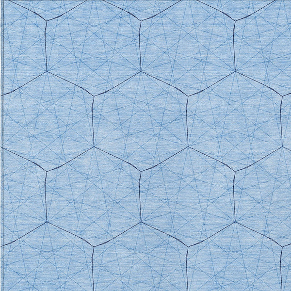 Homeroots 3' Black And Ivory Geometric Washable Area Rug - Perfect For Indoor And Outdoor Spaces, Durable Design 9' X 12' Polyester 596768