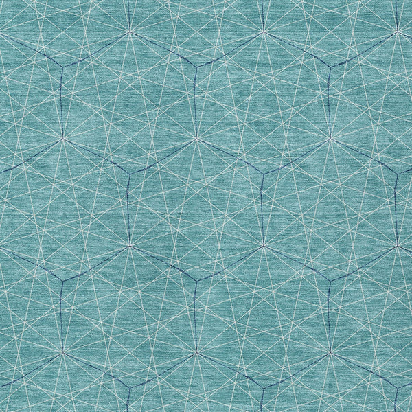 Homeroots 3' Black And Ivory Geometric Washable Area Rug - Perfect For Indoor And Outdoor Spaces, Durable Design 5' X 8' Polyester 596771