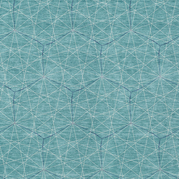 Homeroots 3' Black And Ivory Geometric Washable Area Rug - Perfect For Indoor And Outdoor Spaces, Durable Design 8' X 10' Polyester 596773