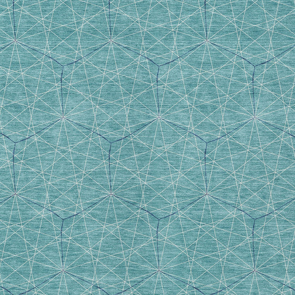 Homeroots 3' Black And Ivory Geometric Washable Area Rug - Perfect For Indoor And Outdoor Spaces, Durable Design 9' X 12' Polyester 596774