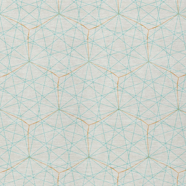 Homeroots 3' Black And Ivory Geometric Washable Area Rug - Perfect For Indoor And Outdoor Spaces, Durable Design 3' X 5' Polyester 596776