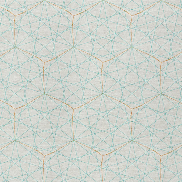 Homeroots 3' Black And Ivory Geometric Washable Area Rug - Perfect For Indoor And Outdoor Spaces, Durable Design 5' X 8' Polyester 596777