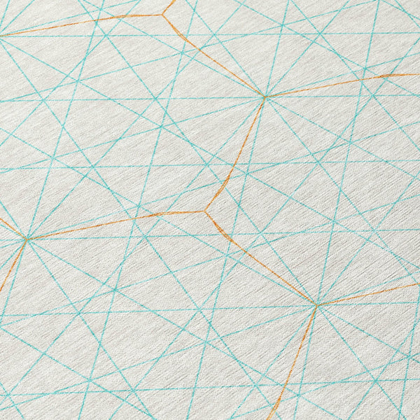 Homeroots 3' Black And Ivory Geometric Washable Area Rug - Perfect For Indoor And Outdoor Spaces, Durable Design 8' X 10' Polyester 596779