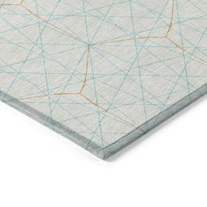 Homeroots 3' Black And Ivory Geometric Washable Area Rug - Perfect For Indoor And Outdoor Spaces, Durable Design 10' X 14' Polyester 596781