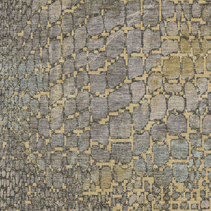 Homeroots 3' Charcoal Brown And Copper Abstract Washable Area Rug For Indoor And Outdoor Spaces, Durable Design 3' X 5' Polyester 596794