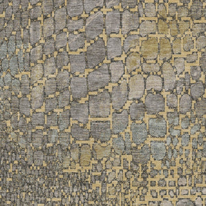 Homeroots 3' Charcoal Brown And Copper Abstract Washable Area Rug For Indoor And Outdoor Spaces, Durable Design 9' X 12' Polyester 596798