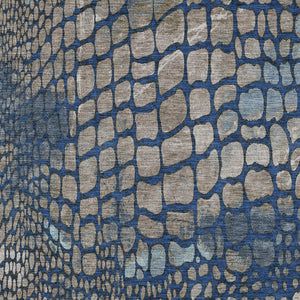 Homeroots 3' Charcoal Brown And Copper Abstract Washable Area Rug For Indoor And Outdoor Spaces, Durable Design 8' X 10' Polyester 596803