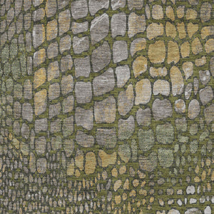 Homeroots 3' Charcoal Brown And Copper Abstract Washable Area Rug For Indoor And Outdoor Spaces, Durable Design 3' X 5' Polyester 596806