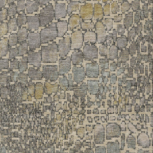 Homeroots 3' Charcoal Brown And Copper Abstract Washable Area Rug For Indoor And Outdoor Spaces, Durable Design 8' X 10' Polyester 596821
