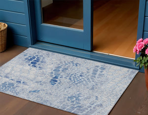 Homeroots 3' Charcoal Brown And Copper Abstract Washable Area Rug For Indoor And Outdoor Spaces, Durable Design 3' X 5' Polyester 596824