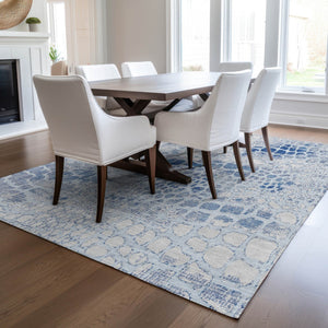 Homeroots 3' Charcoal Brown And Copper Abstract Washable Area Rug For Indoor And Outdoor Spaces, Durable Design 3' X 5' Polyester 596824