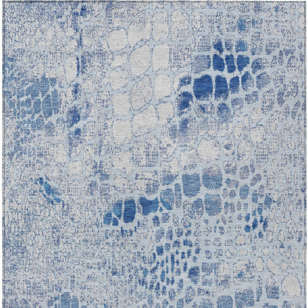 Homeroots 3' Charcoal Brown And Copper Abstract Washable Area Rug For Indoor And Outdoor Spaces, Durable Design 5' X 8' Polyester 596825