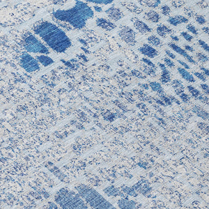 Homeroots 3' Charcoal Brown And Copper Abstract Washable Area Rug For Indoor And Outdoor Spaces, Durable Design 8' Round Polyester 596826