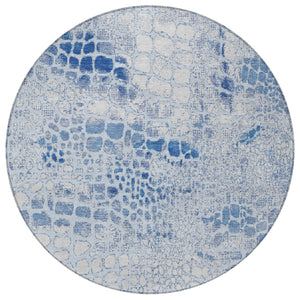 Homeroots 3' Charcoal Brown And Copper Abstract Washable Area Rug For Indoor And Outdoor Spaces, Durable Design 8' Round Polyester 596826