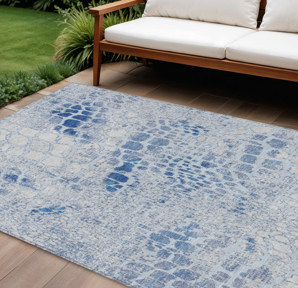 Homeroots 3' Charcoal Brown And Copper Abstract Washable Area Rug For Indoor And Outdoor Spaces, Durable Design 10' X 14' Polyester 596829