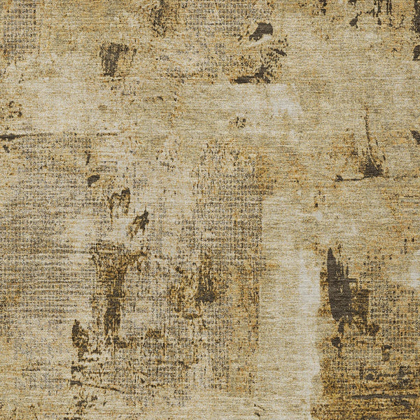 Homeroots 3' Beige And Brown Abstract Washable Indoor Outdoor Area Rug - Stylish, Durable, And Versatile Decor 8' X 10' Polyester 596839