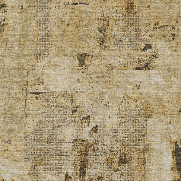 Homeroots 3' Beige And Brown Abstract Washable Indoor Outdoor Area Rug - Stylish, Durable, And Versatile Decor 10' X 14' Polyester 596841