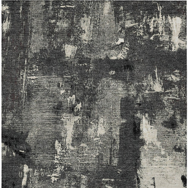 Homeroots 3' Beige And Brown Abstract Washable Indoor Outdoor Area Rug - Stylish, Durable, And Versatile Decor 9' X 12' Polyester 596846