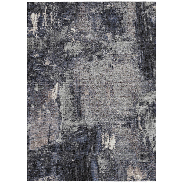 Homeroots 3' Beige And Brown Abstract Washable Indoor Outdoor Area Rug - Stylish, Durable, And Versatile Decor 5' X 8' Polyester 596849