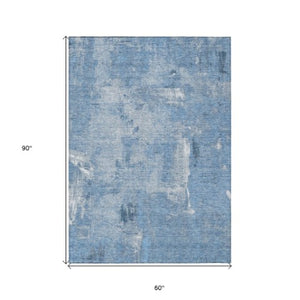 Homeroots 3' Beige And Brown Abstract Washable Indoor Outdoor Area Rug - Stylish, Durable, And Versatile Decor 5' X 8' Polyester 596855