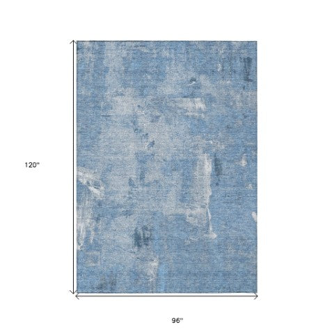 Homeroots 3' Beige And Brown Abstract Washable Indoor Outdoor Area Rug - Stylish, Durable, And Versatile Decor 8' X 10' Polyester 596857