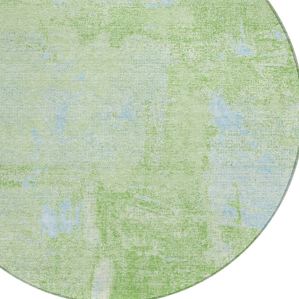 Homeroots 3' Beige And Brown Abstract Washable Indoor Outdoor Area Rug - Stylish, Durable, And Versatile Decor 8' Round Polyester 596862