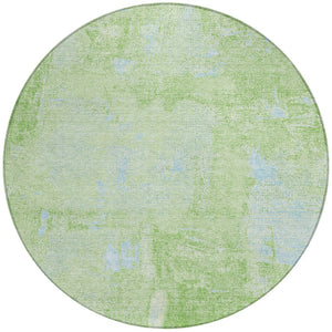 Homeroots 3' Beige And Brown Abstract Washable Indoor Outdoor Area Rug - Stylish, Durable, And Versatile Decor 8' Round Polyester 596862