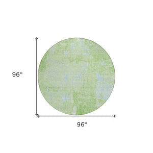 Homeroots 3' Beige And Brown Abstract Washable Indoor Outdoor Area Rug - Stylish, Durable, And Versatile Decor 8' Round Polyester 596862