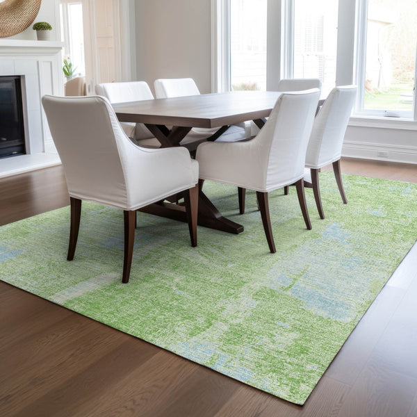 Homeroots 3' Beige And Brown Abstract Washable Indoor Outdoor Area Rug - Stylish, Durable, And Versatile Decor 8' X 10' Polyester 596863