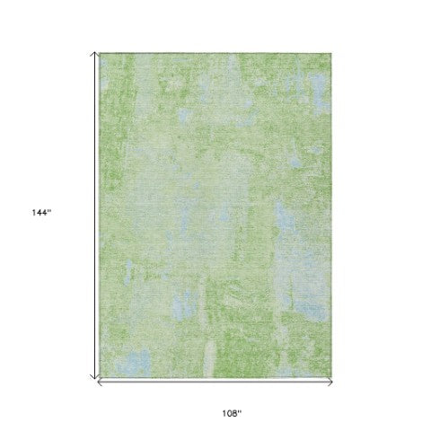 Homeroots 3' Beige And Brown Abstract Washable Indoor Outdoor Area Rug - Stylish, Durable, And Versatile Decor 9' X 12' Polyester 596864