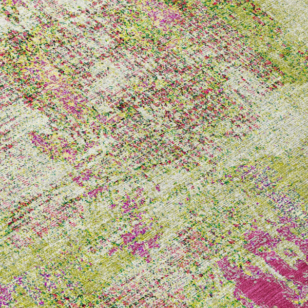 Homeroots 3' Beige And Brown Abstract Washable Indoor Outdoor Area Rug - Stylish, Durable, And Versatile Decor 8' Round Polyester 596874