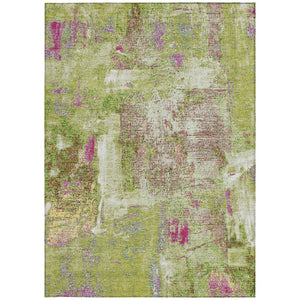 Homeroots 3' Beige And Brown Abstract Washable Indoor Outdoor Area Rug - Stylish, Durable, And Versatile Decor 9' X 12' Polyester 596876