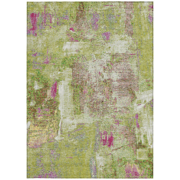 Homeroots 3' Beige And Brown Abstract Washable Indoor Outdoor Area Rug - Stylish, Durable, And Versatile Decor 9' X 12' Polyester 596876