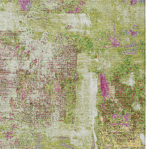 Homeroots 3' Beige And Brown Abstract Washable Indoor Outdoor Area Rug - Stylish, Durable, And Versatile Decor 9' X 12' Polyester 596876