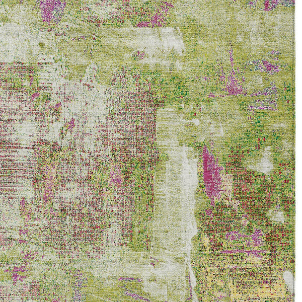 Homeroots 3' Beige And Brown Abstract Washable Indoor Outdoor Area Rug - Stylish, Durable, And Versatile Decor 9' X 12' Polyester 596876