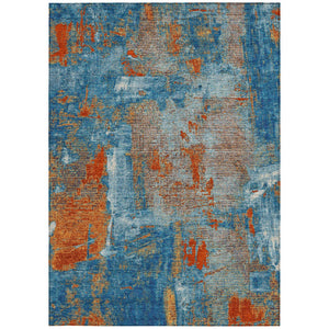 Homeroots 3' Beige And Brown Abstract Washable Indoor Outdoor Area Rug - Stylish, Durable, And Versatile Decor 5' X 8' Polyester 596879
