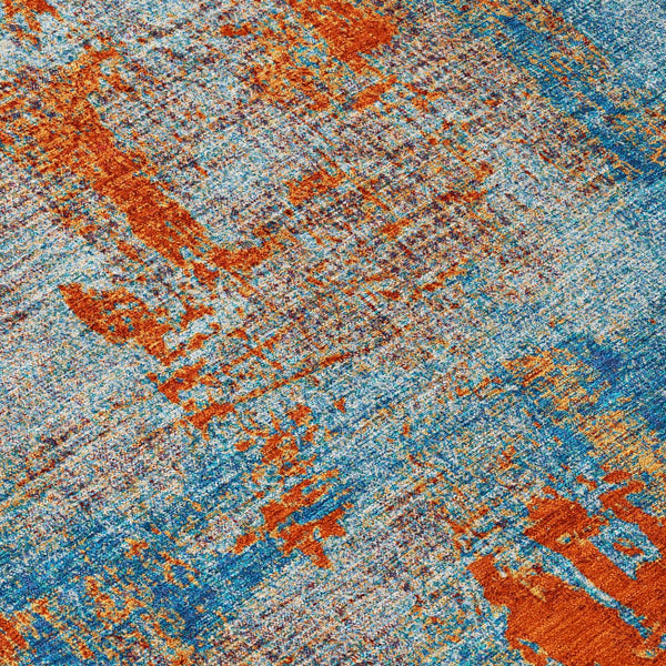 Homeroots 3' Beige And Brown Abstract Washable Indoor Outdoor Area Rug - Stylish, Durable, And Versatile Decor 5' X 8' Polyester 596879