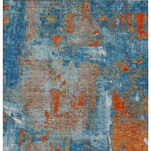 Homeroots 3' Beige And Brown Abstract Washable Indoor Outdoor Area Rug - Stylish, Durable, And Versatile Decor 8' X 10' Polyester 596881