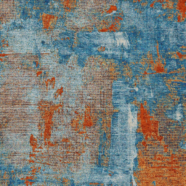 Homeroots 3' Beige And Brown Abstract Washable Indoor Outdoor Area Rug - Stylish, Durable, And Versatile Decor 10' X 14' Polyester 596883