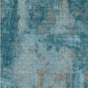 Homeroots 3' Beige And Brown Abstract Washable Indoor Outdoor Area Rug - Stylish, Durable, And Versatile Decor 9' X 12' Polyester 596894