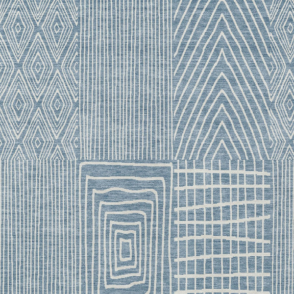 Homeroots 3' Beige And Ivory Geometric Washable Area Rug - Versatile Indoor Outdoor Design For Any Space 3' X 5' Polyester 596914