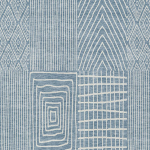 Homeroots 3' Beige And Ivory Geometric Washable Area Rug - Versatile Indoor Outdoor Design For Any Space 8' X 10' Polyester 596917