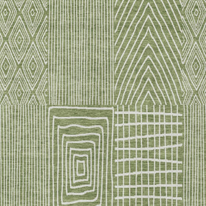 Homeroots 3' Beige And Ivory Geometric Washable Area Rug - Versatile Indoor Outdoor Design For Any Space 5' X 8' Polyester 596921