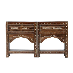 Butler Specialty Butler Mandore 42" Octagon Coffee Table With Teak Wood & Bone Inlays – Elegant, Handcrafted Charm Brown Teak Wood,Camel Bone,Inlay 5969338-butler