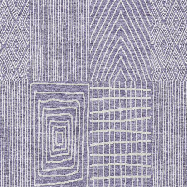 Homeroots 3' Beige And Ivory Geometric Washable Area Rug - Versatile Indoor Outdoor Design For Any Space 10' X 14' Polyester 596949