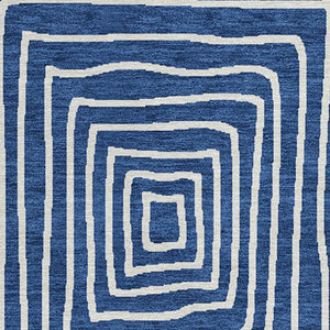 Homeroots 3' Beige And Ivory Geometric Washable Area Rug - Versatile Indoor Outdoor Design For Any Space 8' Round Polyester 596952