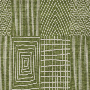 Homeroots 3' Beige And Ivory Geometric Washable Area Rug - Versatile Indoor Outdoor Design For Any Space 8' X 10' Polyester 596959
