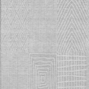 Homeroots 3' Beige And Ivory Geometric Washable Area Rug - Versatile Indoor Outdoor Design For Any Space 8' X 10' Polyester 596971